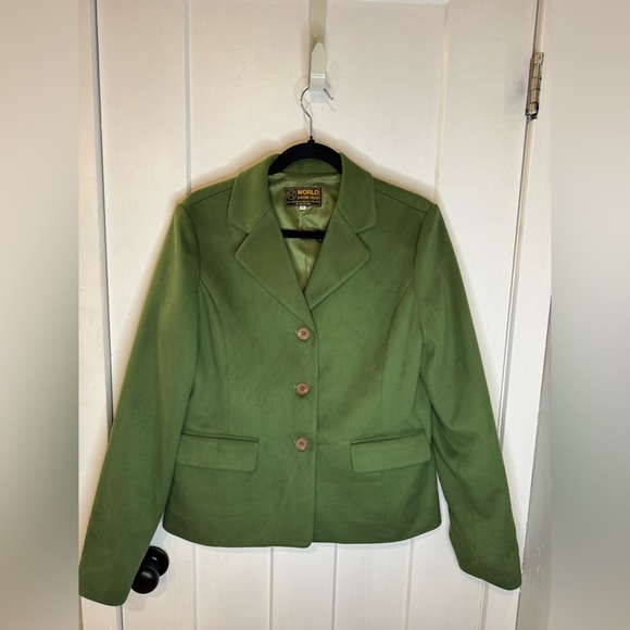 worlds best tailor Jackets & Blazers - Elegant Green Women's Blazer size 99 or in US XXL